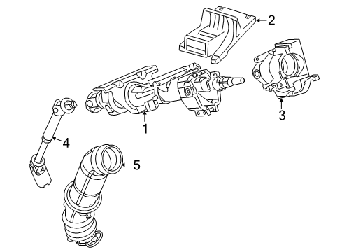 2006 Saturn Relay Steering Column Assembly Diagram