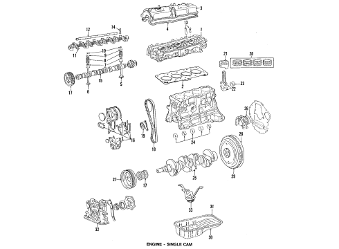 1985 Chevy Nova Engine Parts Diagram