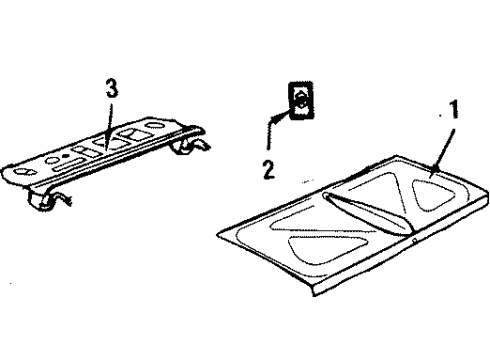 1985 Oldsmobile Delta 88 Trunk Lid & Components Diagram