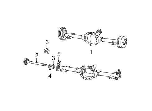 1994 Chevy S10 Axle Housing - Rear Diagram