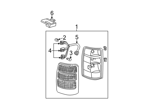 2004 Chevy Tahoe Combination Lamps Diagram