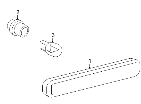 2011 Cadillac STS Side Marker Lamps Diagram