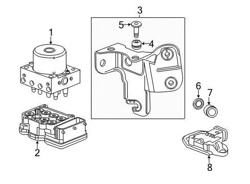 2019 Chevy Trax ABS Components Diagram