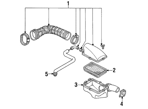 1989 Cadillac Allante Air Intake Diagram