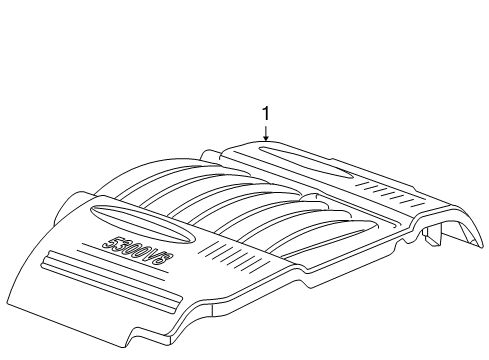 2006 Chevy Impala Engine Appearance Cover Diagram 2 - Thumbnail