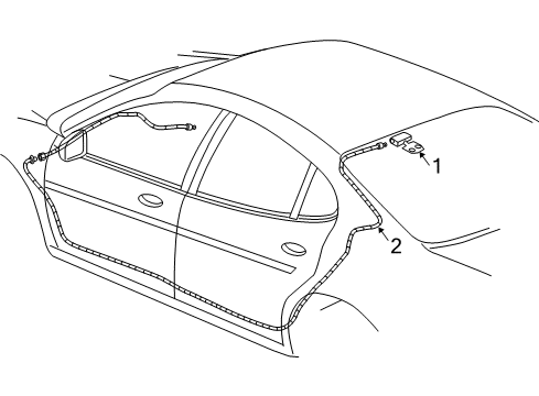 2008 Pontiac Grand Prix Antenna & Radio Diagram