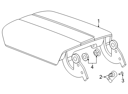 2025 Cadillac ESCALADE IQ Center Console Diagram