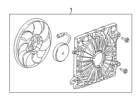 2023 GMC Acadia Cooling Fan Diagram