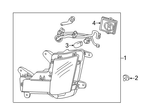 2018 Cadillac Escalade ESV Bulbs Diagram