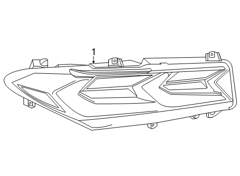 2025 Chevy Corvette Tail Lamps Diagram