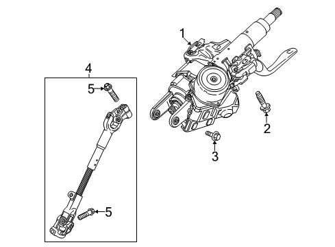 2021 Buick Encore Steering Column Assembly Diagram