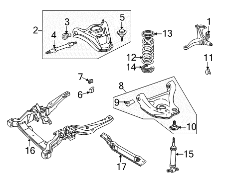 1989 Chevy Astro Front Suspension Components Diagram