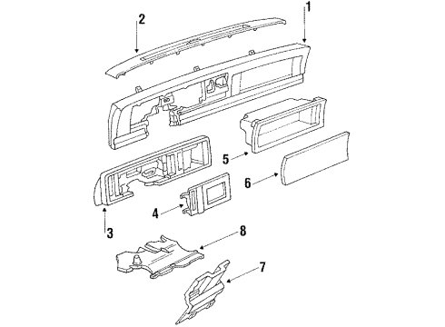1987 Buick Riviera Instrument Panel Diagram
