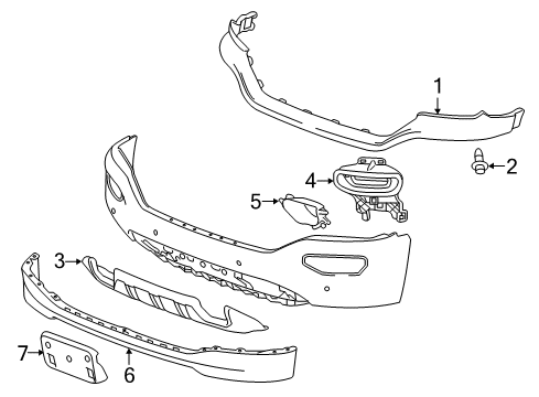 2018 GMC Sierra 1500 Hole Cover, Driver Side Diagram for 23243484
