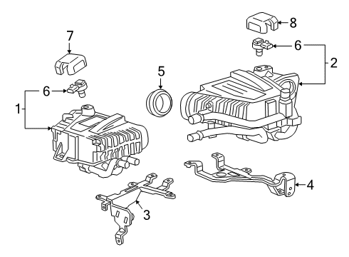2019 Cadillac CT6 Cooler Assembly, Passenger Side Diagram for 12698228