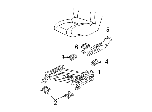2004 Buick Regal Rear Cover, Front Diagram for 10314763