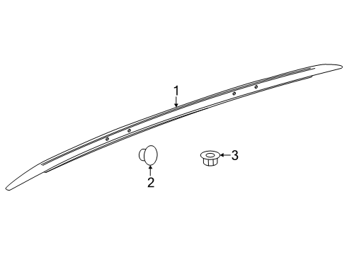 2024 Chevy Equinox EV Exterior Trim - Roof Diagram