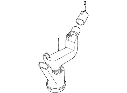 1984 Buick Skyhawk Air Inlet - Air Diagram 2 - Thumbnail