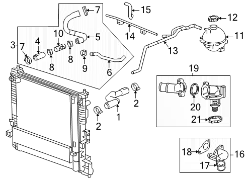 2018 Cadillac XT5 By-Pass Pipe Diagram for 23253745