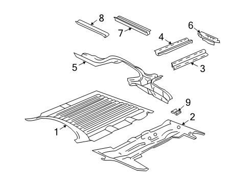 2002 GMC Savana 3500 Floor Diagram