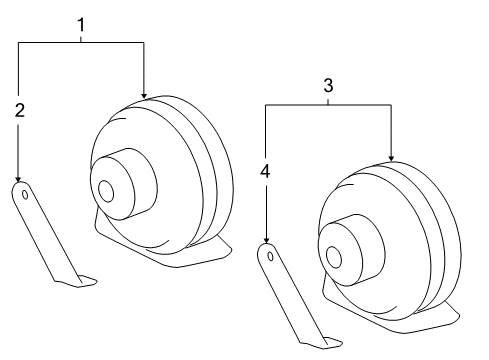 2008 Chevy Tahoe Horn Diagram 2 - Thumbnail
