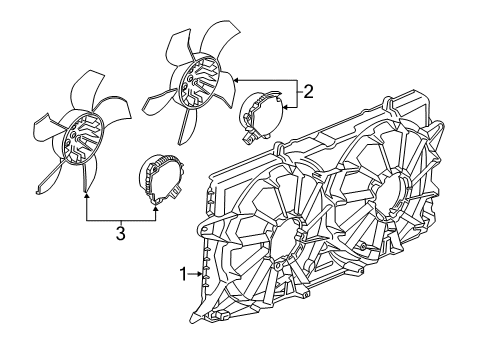 2019 Chevy Silverado 1500 LD Cooling Fan Diagram