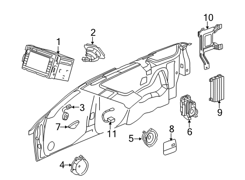 2009 Cadillac SRX Sound System Diagram