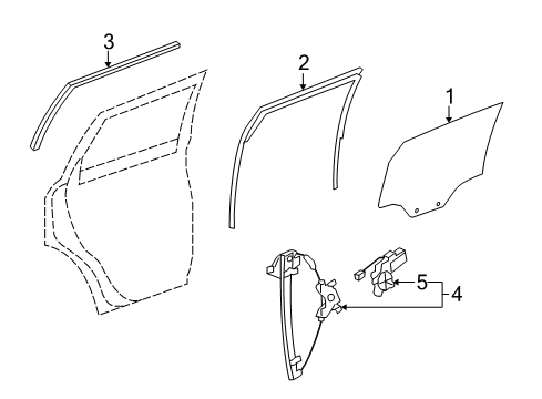 2009 Saturn Vue Rear Door Diagram
