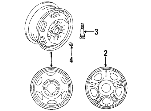 1998 Chevy Prizm Wheels Diagram