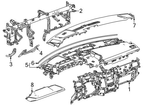 2025 GMC Yukon Instrument Panel Diagram