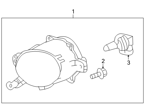 2013 Cadillac SRX Bulbs Diagram