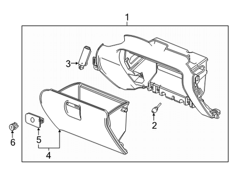 2021 GMC Yukon Glove Box Diagram 2 - Thumbnail