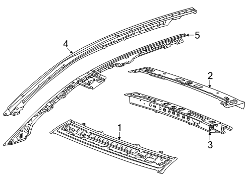2025 Cadillac LYRIQ Roof & Components Diagram