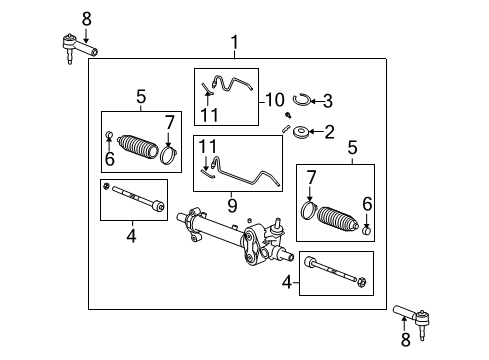 2011 Chevy Suburban 1500 Steering Gear & Linkage Diagram