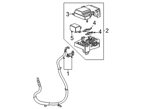 2024 Chevy Suburban Battery Cables Diagram