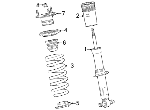 2023 Chevy Colorado Struts & Components Diagram