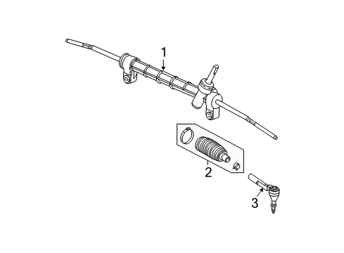 2003 Saturn Vue Steering Gear & Linkage Diagram