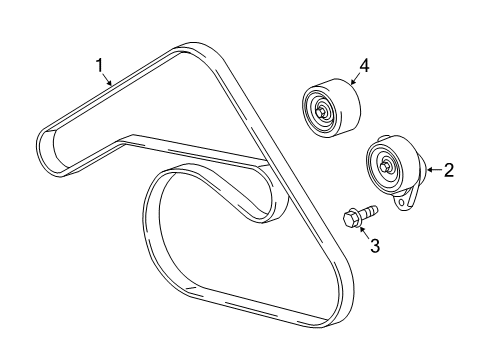 2022 Chevy Camaro Belts & Pulleys Diagram