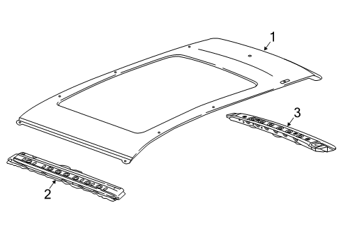 2023 Chevy Equinox Roof & Components Diagram
