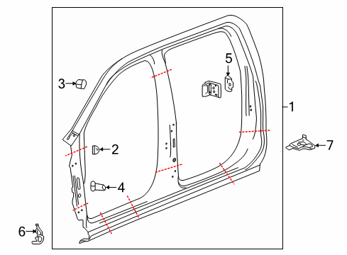 2024 GMC Sierra 1500 Uniside Diagram