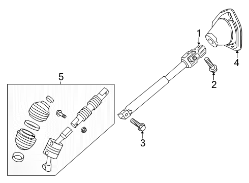 2024 Chevy Tahoe Lower Steering Column Diagram