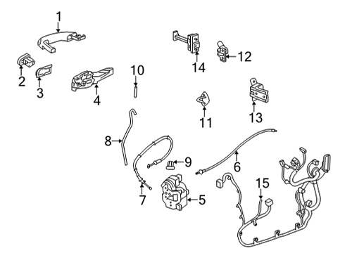 2020 Buick Encore GX Rear Door Diagram