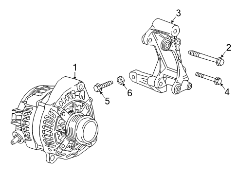 2019 Cadillac CTS Alternator Diagram 5 - Thumbnail