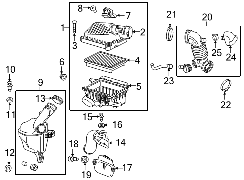 2019 Chevy Spark Air Intake Diagram