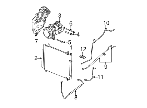 2004 Cadillac CTS A/C Compressor Diagram