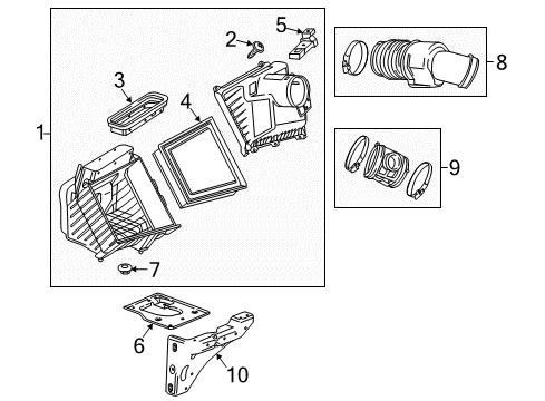 2018 Chevy Silverado 2500 HD Air Intake Diagram
