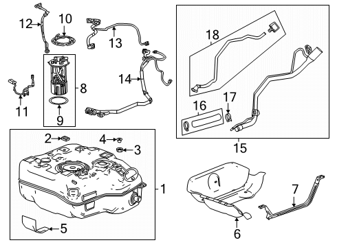 2025 GMC Terrain Lock Ring Diagram for 23142155