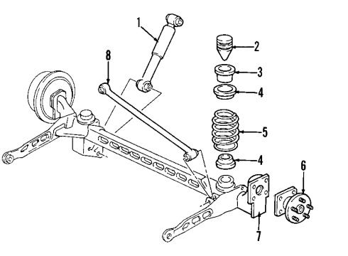2004 Chevy Venture Rear Suspension Components Diagram