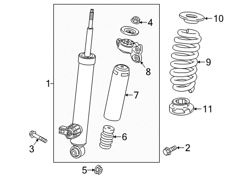 2019 Buick Regal TourX Shocks & Components Diagram