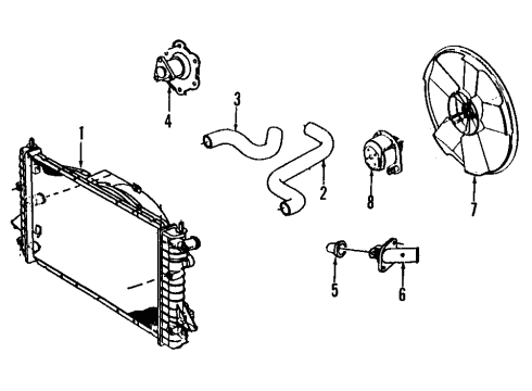 2002 Saturn L200 Cooling Fan Diagram